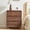 Walnut, variant on Wirrytor Walnut 3-Drawer Curved Edge Nightstand, Mid-Century Modern Bedside Table With Ball Legs, Versatile End Table For Bedroom & Living Room