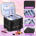 thumbnail image 2 of Funda organizadora de esmaltes de uñas YUYAFN con capacidad para 84 botellas, color negro, 2 of 7