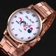 thumbnail image 3 of Reloj de cuarzo retro de moda 2018 Partido de fútbol Rose Gold Watch correa de acero inoxidable zhoulianfa Mirar, 3 of 4