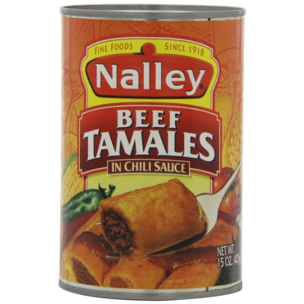 Nalley Beef Tamales in Chili Sauce, 15Ounce (Pack of 6)