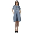 thumbnail image 2 of Moomaya Short Sleeve Dresses Plus Size Women Scoop Neck Mini Tunic Dresss, 2 of 6