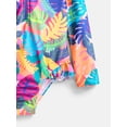 thumbnail image 3 of Wonder Nation Baby and Toddler Girls Zip Rash Guard Swimsuit with Long Sleeves, Sizes 12M-5T, 3 of 3