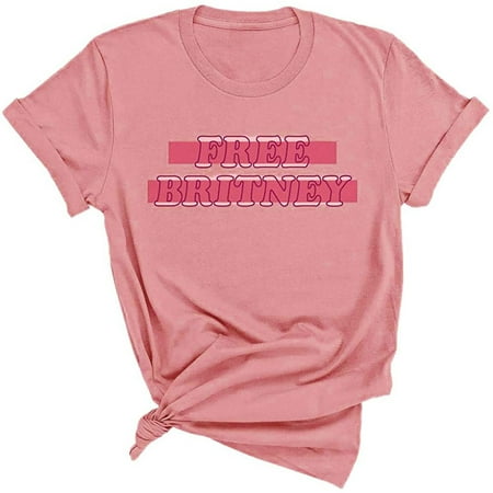 

Womens Tops Oversized T Shirts for Women Women Casual Printed Short Sleeve Hedging Loose Fit Crew Neck T-shirt Tops Backless Top Long Sleeve Crop Top Clearance 2022 White Crop Top Pink M