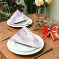 thumbnail image 2 of Iauyy Satin Napkins Set of 4- Purple Shading DIY Printing Decoration Cloth Napkin- Easy Care for Home/Party, 2 of 8