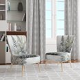 thumbnail image 2 of Designart "Ferns Silver III" Silver Ferns Upholstered Accent Chair - Modern Arm Chair For Bedroom, 2 of 7