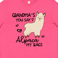 thumbnail image 4 of Inktastic Grandma's You Say Alpaca My Bags Youth T-Shirt, 4 of 5