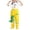 Yellow, variant on Toddler Boys Girls Raincoat Minimalist Hooded Outerwear Subtle Trim Detail Side Storage Pockets Smooth Button Design For Casual Travel And Walking,Sized 2-3T