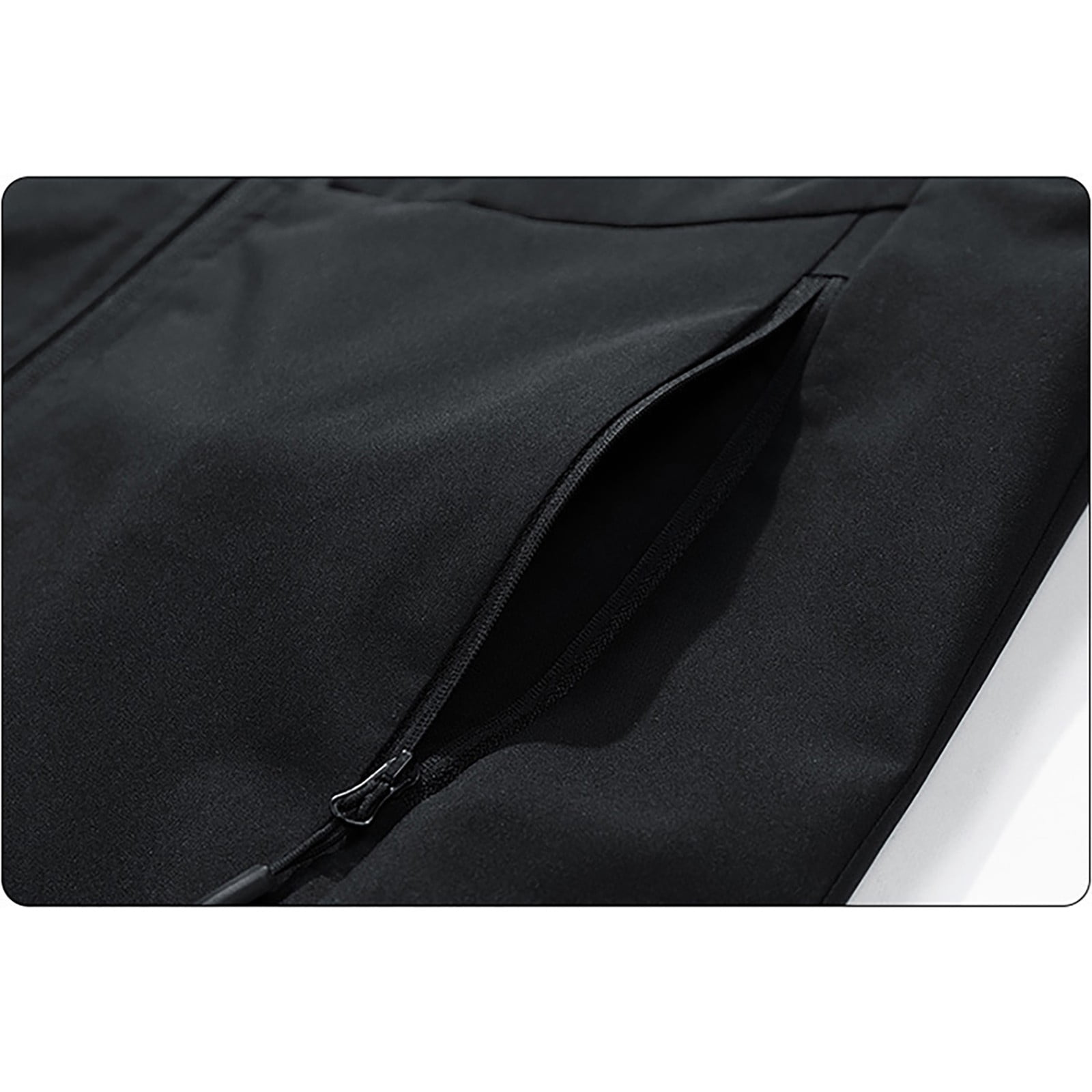 Men's Windproof Lightweight Golf Vest Softshell Sleeveless Jacket with Pockets for Running Hiking Sports Spring Fall,Black,4XL