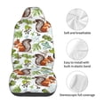 thumbnail image 5 of Xecao Mosaic Forest Squirrel Print Car Seat Cover in That Fits Most Cars, Vans, SUVs, and Trucks., 5 of 7