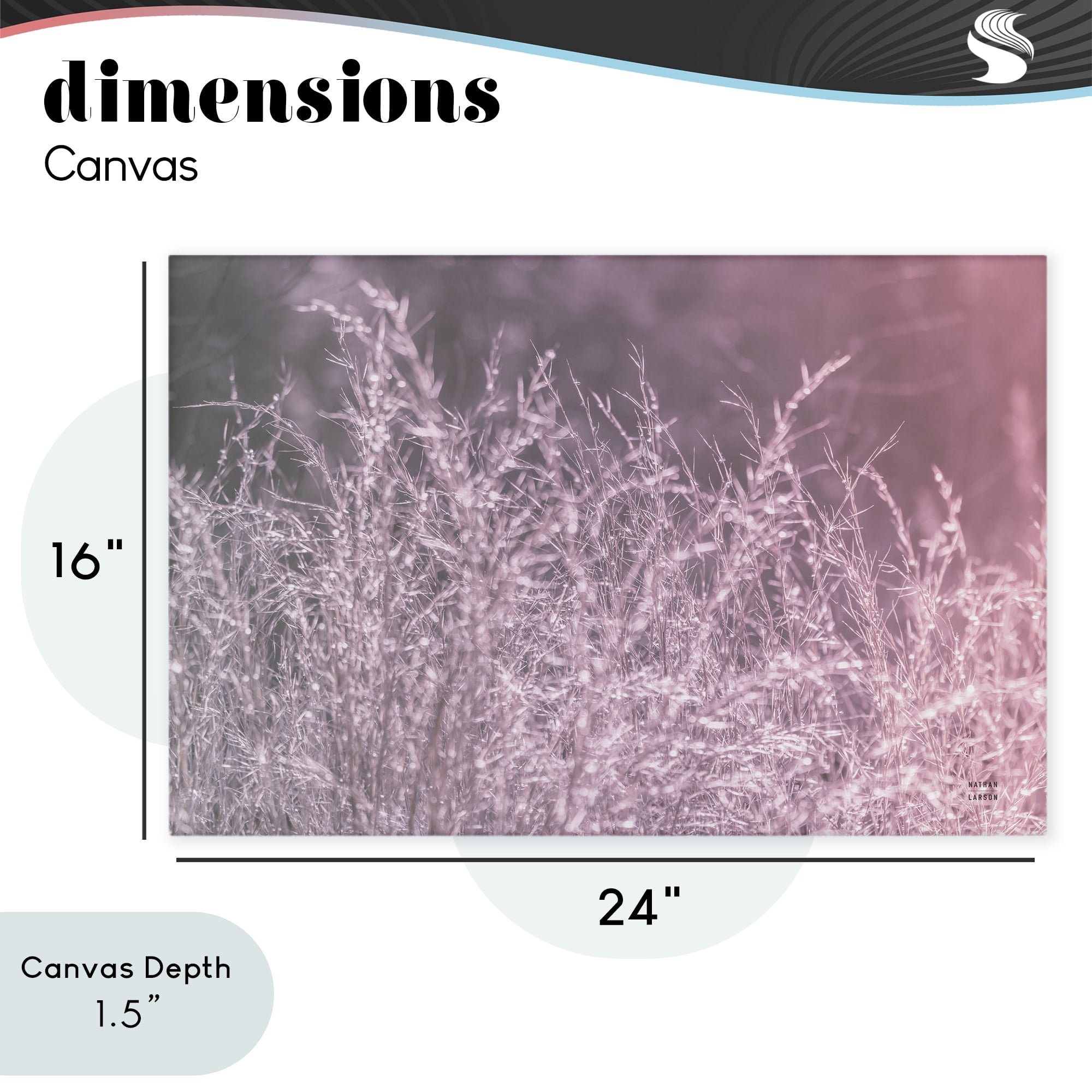 Stupell Industries Pink Morning Gentle Meadow Canvas Wall Art, design by Nathan Larson