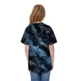 thumbnail image 4 of Children Teen Kids Girls Boys Galaxy Printed Tops T-shirt Casual Clothes, 4 of 9
