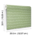 thumbnail image 4 of Advantage Wiggle Line Green Stripe Wallpaper, 4 of 5