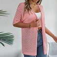 thumbnail image 7 of Elvqul Womens Pink Cardigans Long Sleeve Lace Clearance Under $15 Fall Sweater for Women Knit Solid Coat Blouses, 7 of 7