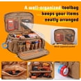 thumbnail image 3 of 14-Inch Heavy Duty Tool Bags for Men, Tactical Tool Bag With Anti-Friction Bottom, Hand Tool Storage Bag, Work Tote Bag and 16+ Multi-Pockets, Ideal Gift For Mechanics, Electricians, Carpenters, 3 of 7