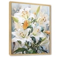 thumbnail image 2 of Designart "Simple Tranquility Of Beige Lilies III" Lilies Floater Framed Canvas Art Print, 2 of 5