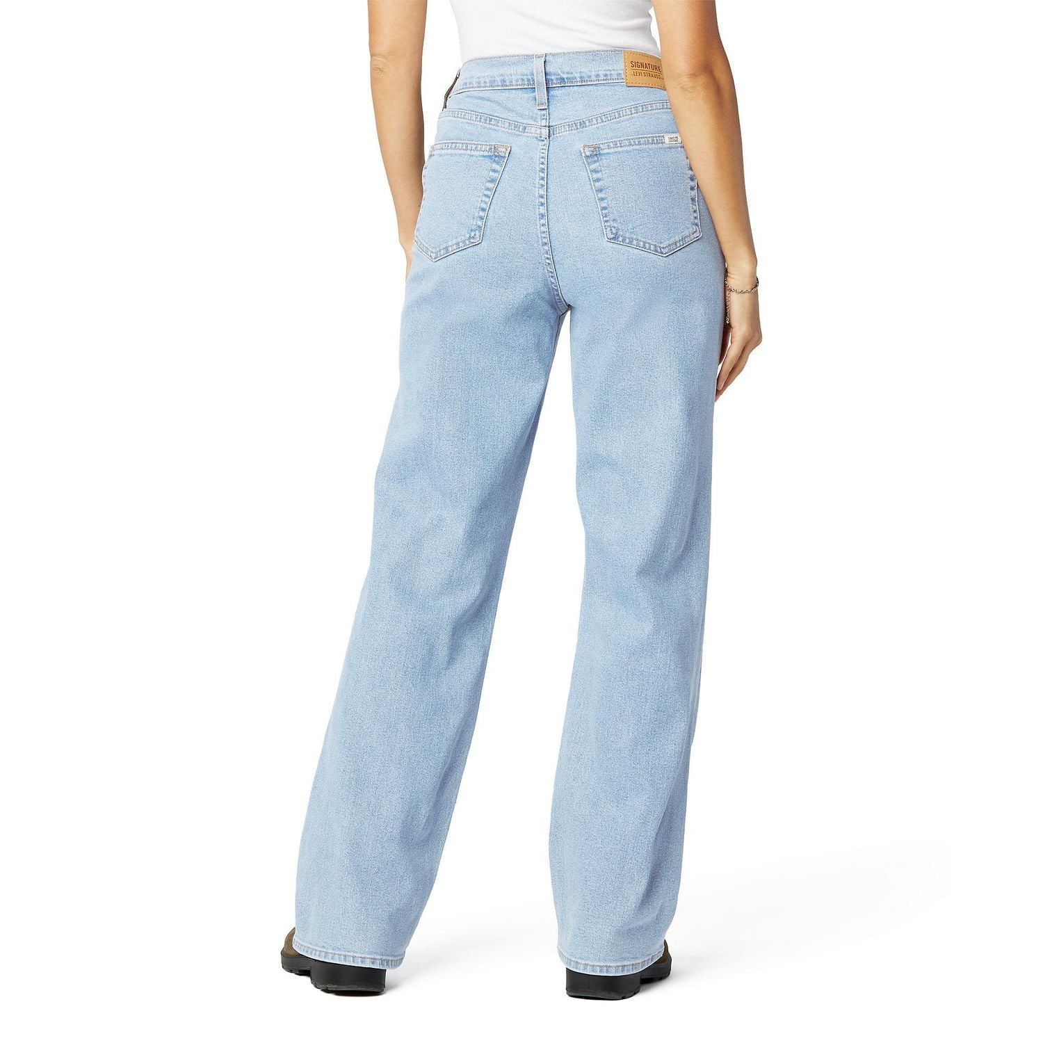 Levi Strauss Signature.MD Jean taille haute ample droit d’époque pour femme