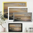 thumbnail image 4 of Designart 'Pastel Boat Sunset Over The Lake' Nautical & Coastal Framed Art Print, 4 of 4