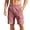 Pink mens shorts, variant on Men's Solid Color Cargo Shorts 5 Inch Inseam Elastic Waist Casual Work Shorts Summer Loose Fit Tech Pocket Cargo Pants for Men Pink,S