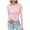 Pink, variant on Maplenight Long Sleeve Shirts for Women Boat Neck Casual Basic Tees Fitted Going Out Tops Fall Outfits
