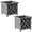 Gray, variant on Pure Garden 14.75-Inch Outdoor Lattice Planter Box Plant Pot 2-Pack, Gray