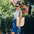thumbnail image 5 of Crochet Beach Bag For Women Summer Tote Bag Boho Shoulder Bag With Leak-Proof Lining for Vacation Travel Woven Purse, 5 of 6