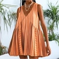 thumbnail image 2 of TAGOLD Womens Summer Dress Clearance,Plus Size Casual Dress for Womens,Women's Fashion Summer Casual Loose Printed Sleeveless V-Neck Dress, 2 of 5