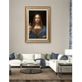 thumbnail image 4 of DECORARTS - Portrait Of Christ in Salvator Mundi by Leonardo Da Vinci. World Famous Painting Reproduction. Giclee Prints in Classic Golden Frame Ready to Hang, Total Framed size: W 30" x H 42", 4 of 7
