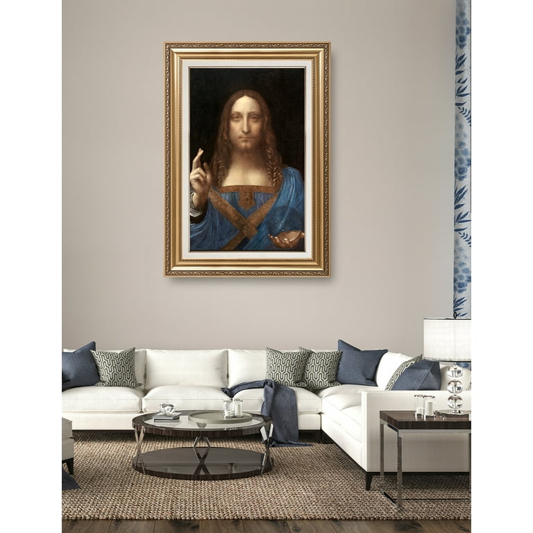 Astoria Grand Salvator Mundi By Leonardo Da Vinci The World Classic Art Reproductions Giclee Canvas Prints Wall Art For Home Decor W112395144