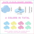 thumbnail image 2 of Pomos de armario Geelin de silicona con forma de nube, 12 unidades, para niños, 2 of 7