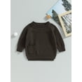 thumbnail image 2 of Bagilaanoe Newborn Baby Girl Boy Knitted Sweater Long Sleeve Pullover 3M 6M 9M 12M 18M 24M Infant Warm Jumpers Tops Fall Loose Knitwear, 2 of 9
