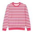 thumbnail image 4 of Bmisegm Garçons Chemises à Manches Longues Carnaval Rayé Col Rond Chandail en Molleton Enfants Chandail Haut pour Enfants Garçons T-Shirts Rouge Melon D\'eau 9-10 Ans, 4 of 6