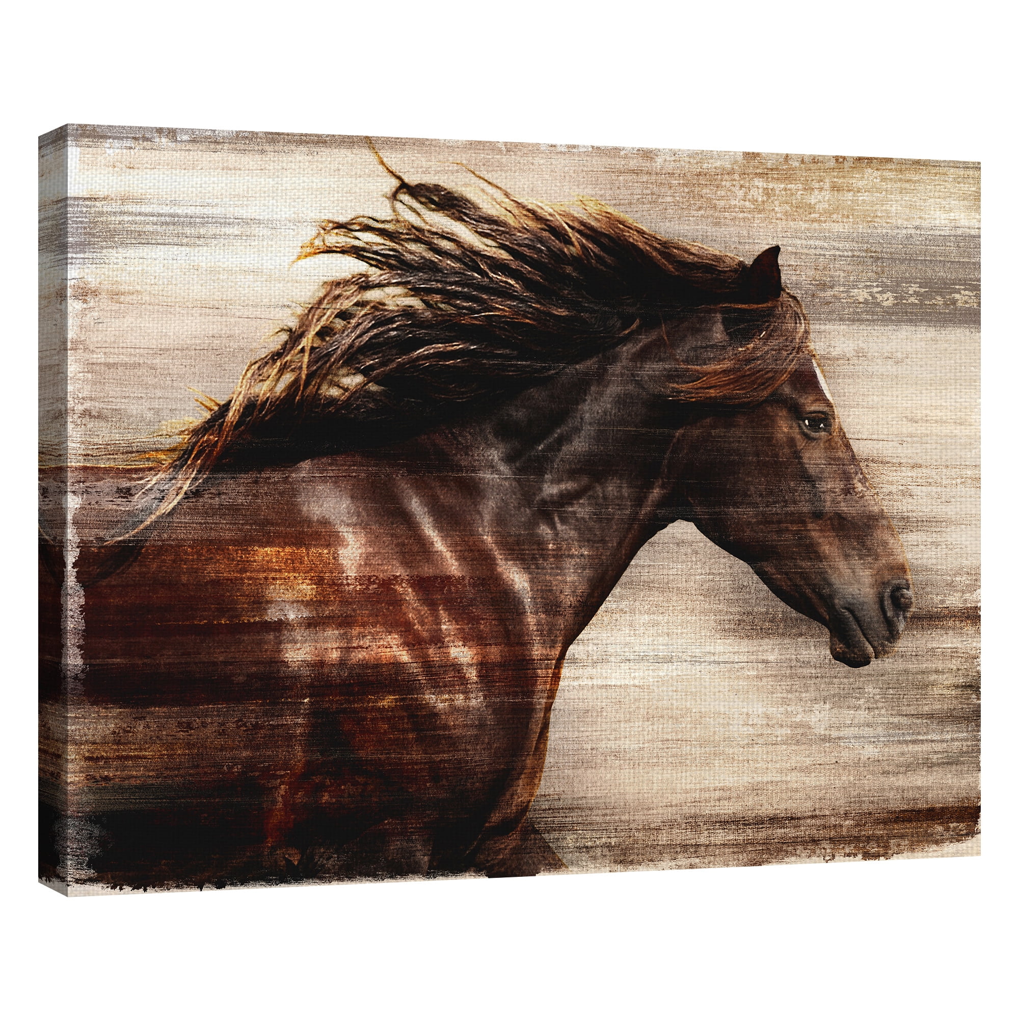 Masterpiece Art Gallery Horse in Majestic Motion by Belle Maison Canvas Art Print 22" x 28"