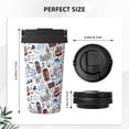 thumbnail image 3 of Logiee London Landmark2 Print Stainless Steel Coffee Tumbler, Travel Coffee Mug, Insulated Coffee Mug with Lid, Spill Proof Coffee Cup, Portable Thermal Mug, 3 of 8