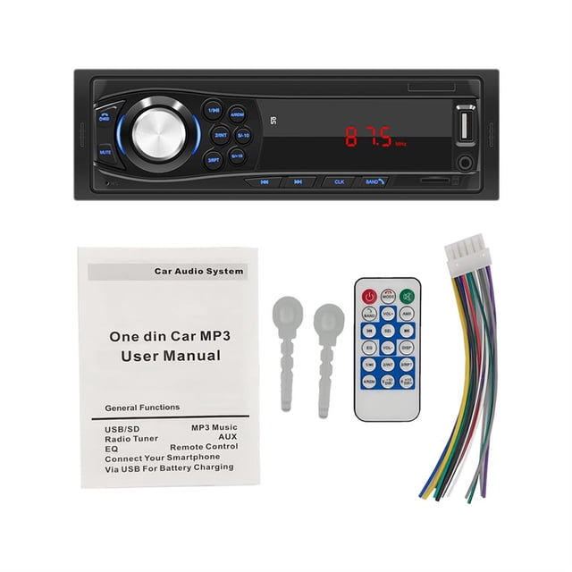 Reproductor De Mp3 Multifuncional Para Coche, Reproductor De Radio Fm Aux Para Coche, Noticias De Música Para Automóviles Swm-1028 Sweethay VI003935-00