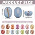 thumbnail image 3 of 280PCS Imitation Coffee Bean Beads 14 Colors Opaque Acrylic Coffee Beads Decorative Spacer Beads Craft Loose Beads for Bracelets Necklace Earrings Making DIY Supplies Decorations, 3 of 5
