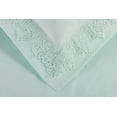 thumbnail image 2 of Superior Executive 3000 Series Solid Regal Lace Brushed Microfiber Embroidery 3-Piece Duvet and Pillowcase Cover Set - Full/Queen - Mint, 2 of 4