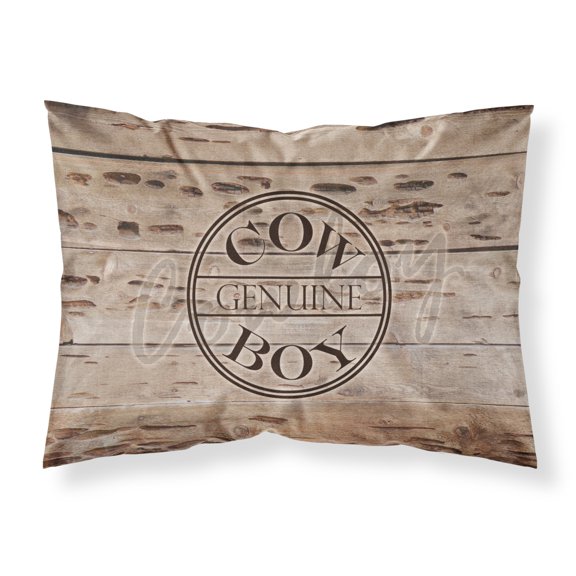 Carolines Treasures SB3057PILLOWCASE Genuine Cow Boy Branded Fabric Standard Pillowcase Standard multicolor