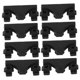 thumbnail image 4 of Houderco 8Ud Piezas Plásticas Para Air Fryer Pies Tapas Protectores De Antigolpes Negros, 4 of 8