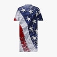 thumbnail image 4 of Plus Size Summer Dresses for Women Short Sleeve V Neck Comfort Fashion Dresses Dressy Patriotic Wear with Pockets, 4 of 4