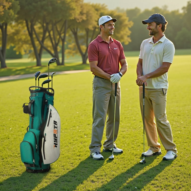 SKOK, 14-Slot Stand Golf Bag, Waterproof Fabric, 8 Pockets