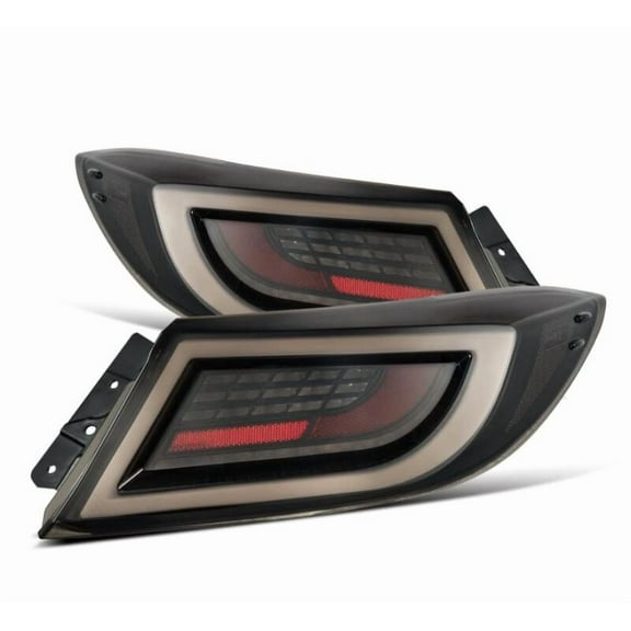 AlphaRex 22-24 Toyota GR86 LUXX LED Taillights Black Smoke