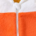 thumbnail image 5 of HAYIMI Toddler 2-Pcs Candy Corn Outfit Sets, Color Block Hooded Romper and Striped Knee-High Socks, Baby Halloween Dress-Up Clothes Sets, 5 of 8