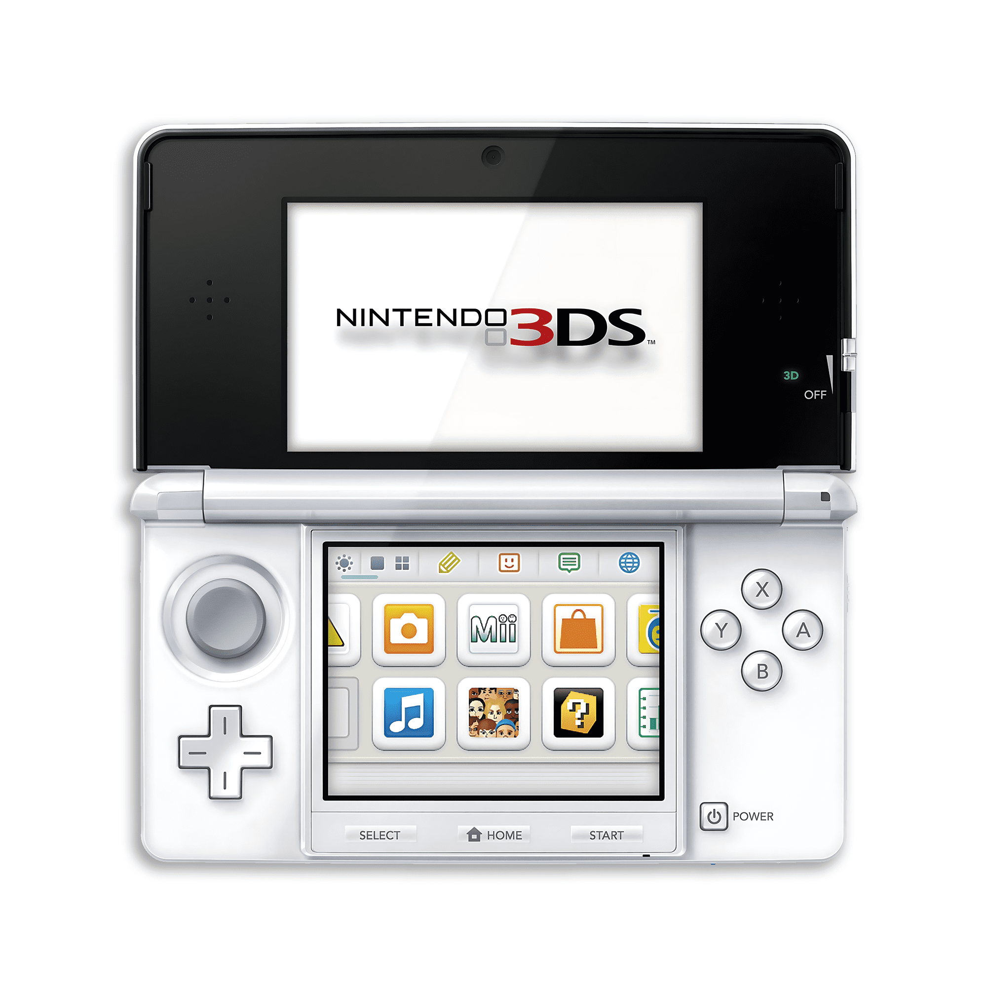 ホワイト3DS Nintendo 3DS Game Console with RetroFam 32GB SD Card, Ice White