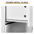 thumbnail image 3 of Resenkos 6-Drawer Cabinet, 4+2 Storage Dresser with Matte Gold Handles - White, 3 of 10