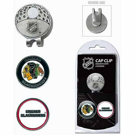 Team Golf NHL Chicago Blackhawks Cap Clip With 2 Golf Ball Markers