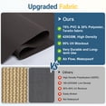 thumbnail image 4 of CozyHome Outdoor Roller Shade 6' x 8', Cordless Patio Shade with Crank Handle, 95% UV Protection, Aluminum Privacy Sun Shade for Patio, Brown, 4 of 10