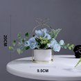 thumbnail image 2 of Marco portátil de hierro forjado, decoración de bonsái de hortensias, decoración para el hogar, estudio, oficina, boda, decoración de flores, 2 of 5