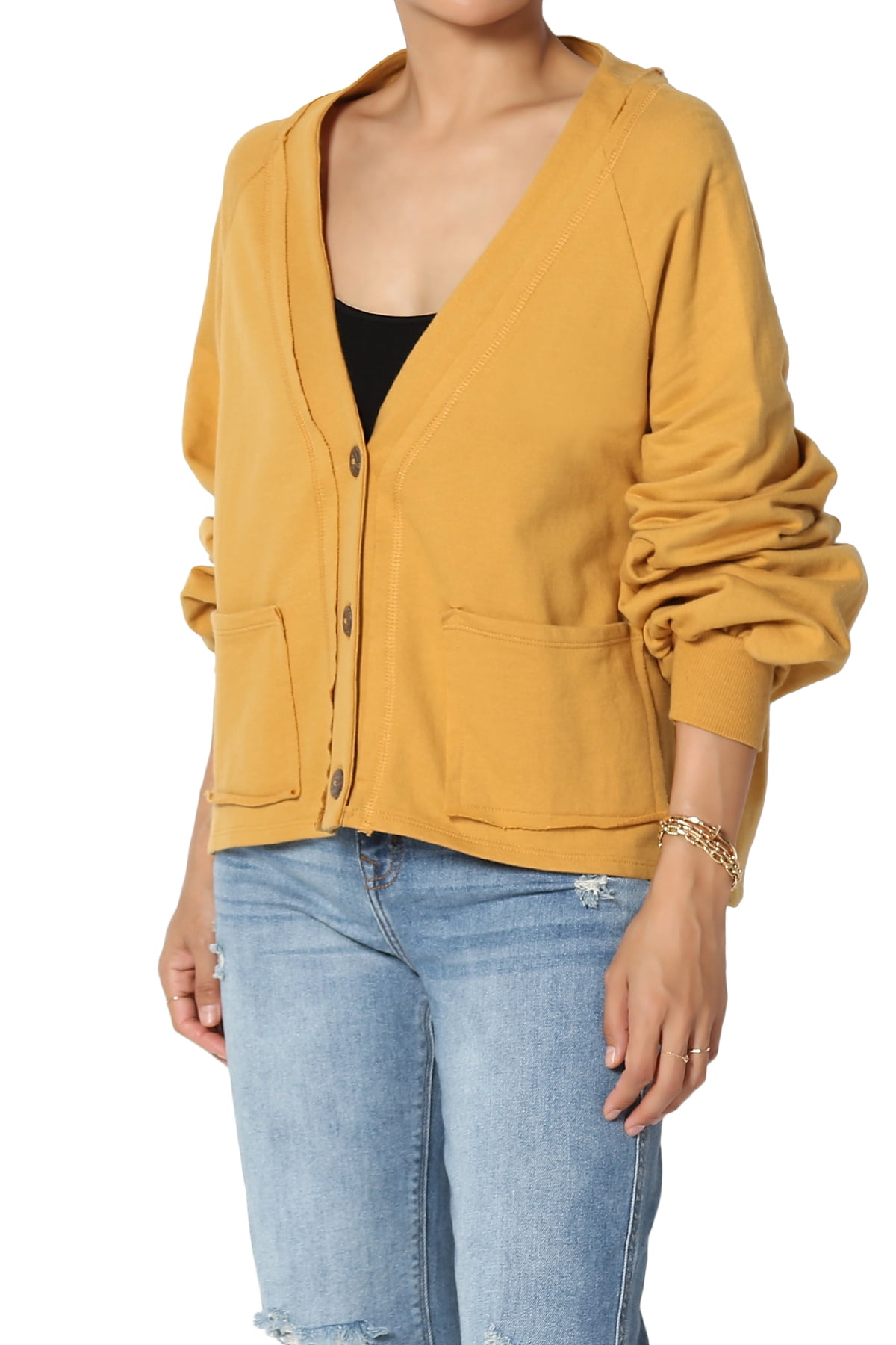 yellow cardigan walmart