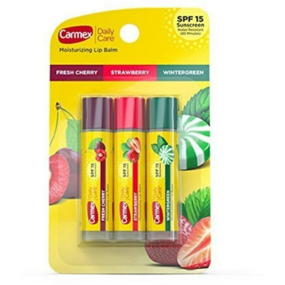 Carmex Daily Care Moisturizing Lip Balm, 3 ea