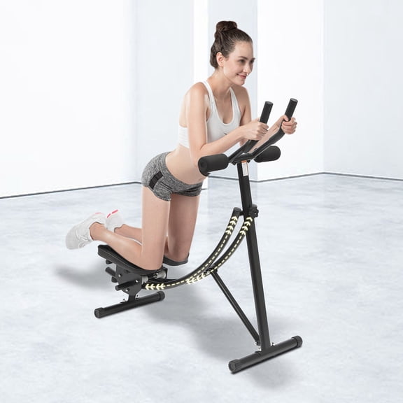 Ab Machine Coaster Abdominal Crunch Trainer fit Hom/ Gym Core Workout Equipment
